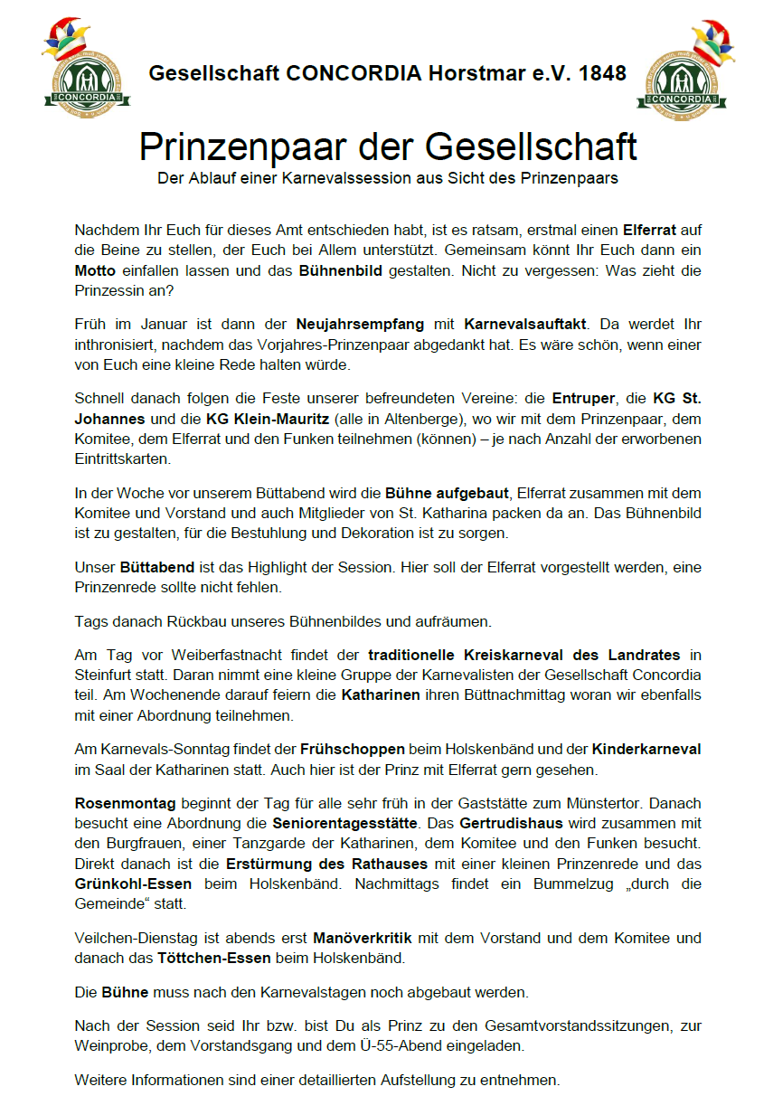 Prinzenpaar der Gesellschaft